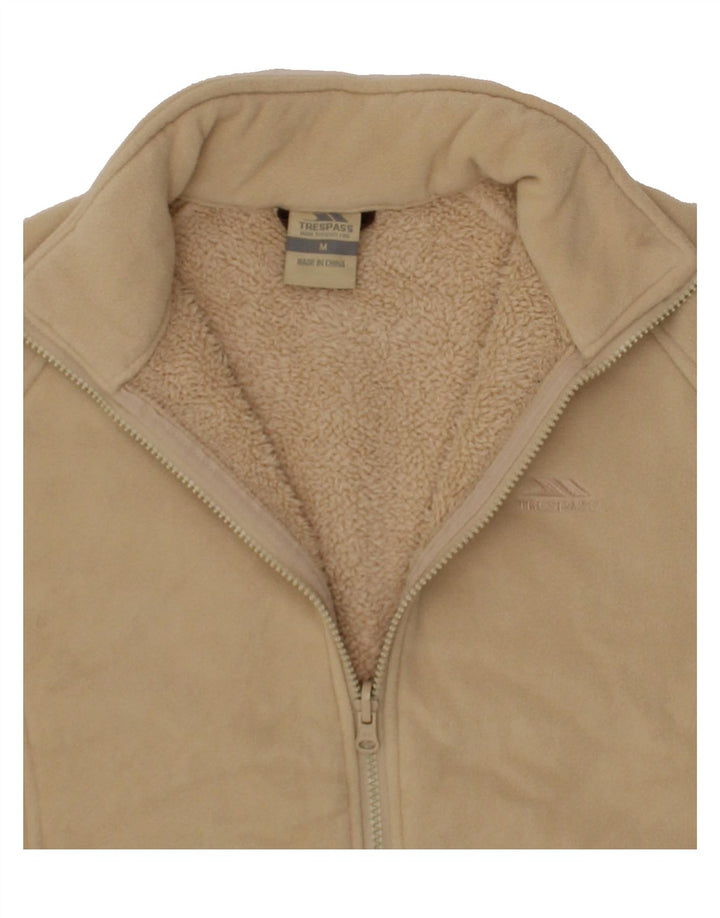 TRESPASS Womens Fleece Jacket UK 14 Medium Beige Polyester Vintage Trespass and Second-Hand Trespass from Messina Hembry 