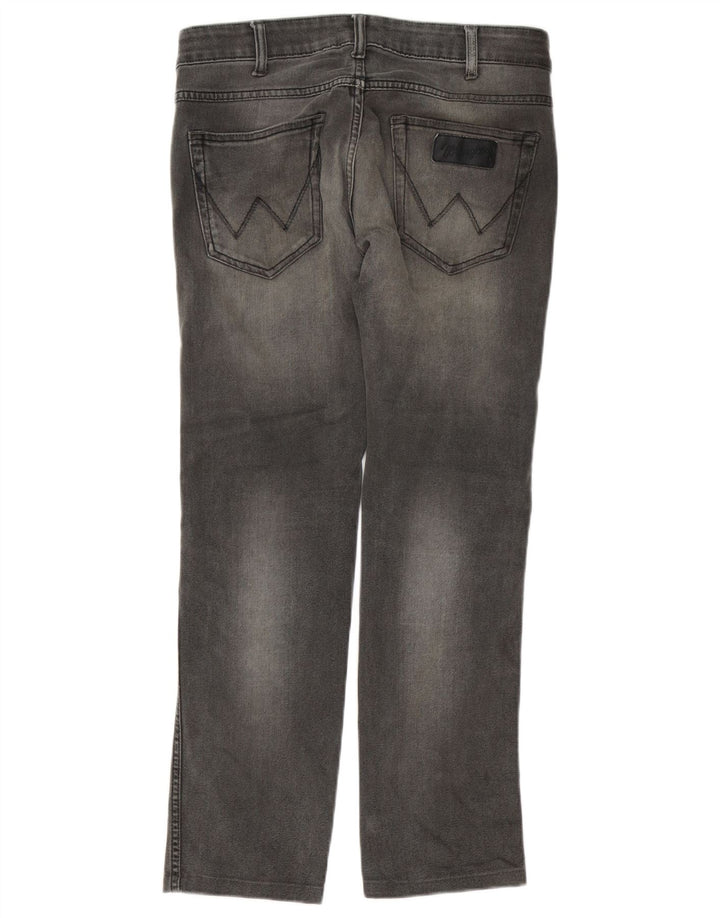 WRANGLER Mens Skanders Straight Jeans W32 L29 Grey Cotton