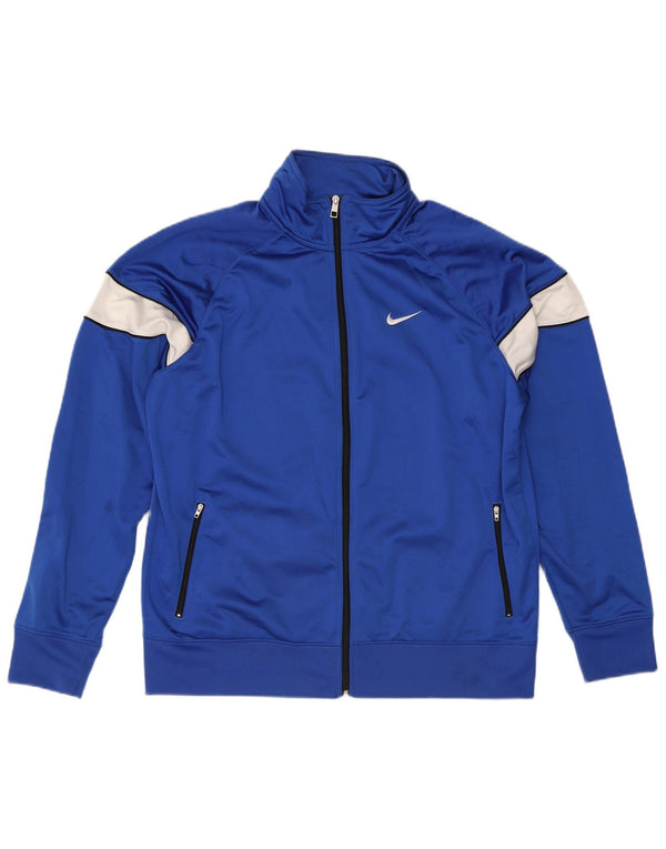 Nike Mens Tracksuit Top Jacket XL Azul Colorblock Poliéster
