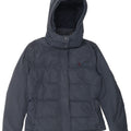Jack Wills Womens Hooded Padded Jacket UK 8 Small Navy Blue Polyester