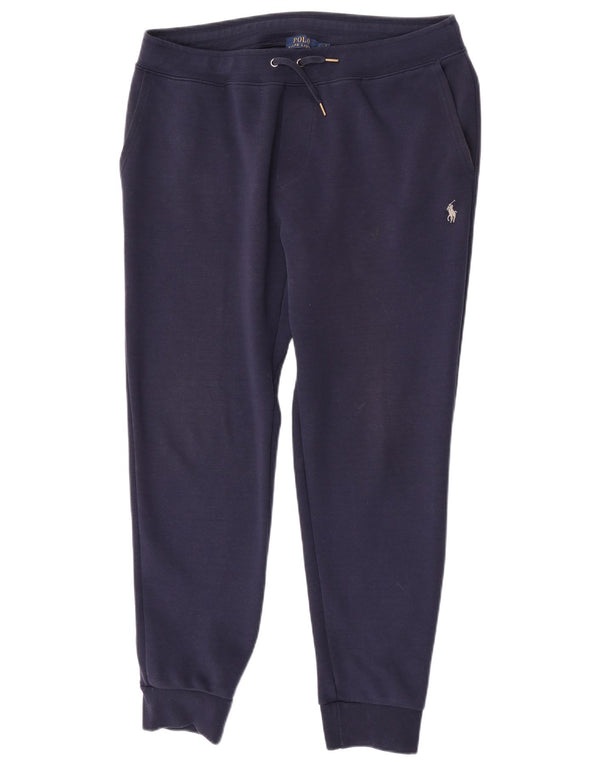 Polo Ralph Lauren Womens Tracksuit Trousers Joggers UK 14 Large Navy Blue