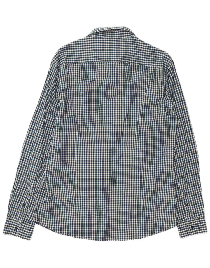 Trussardi Jeans Mens Shirt Size 42 Large Multicoloured Gingham