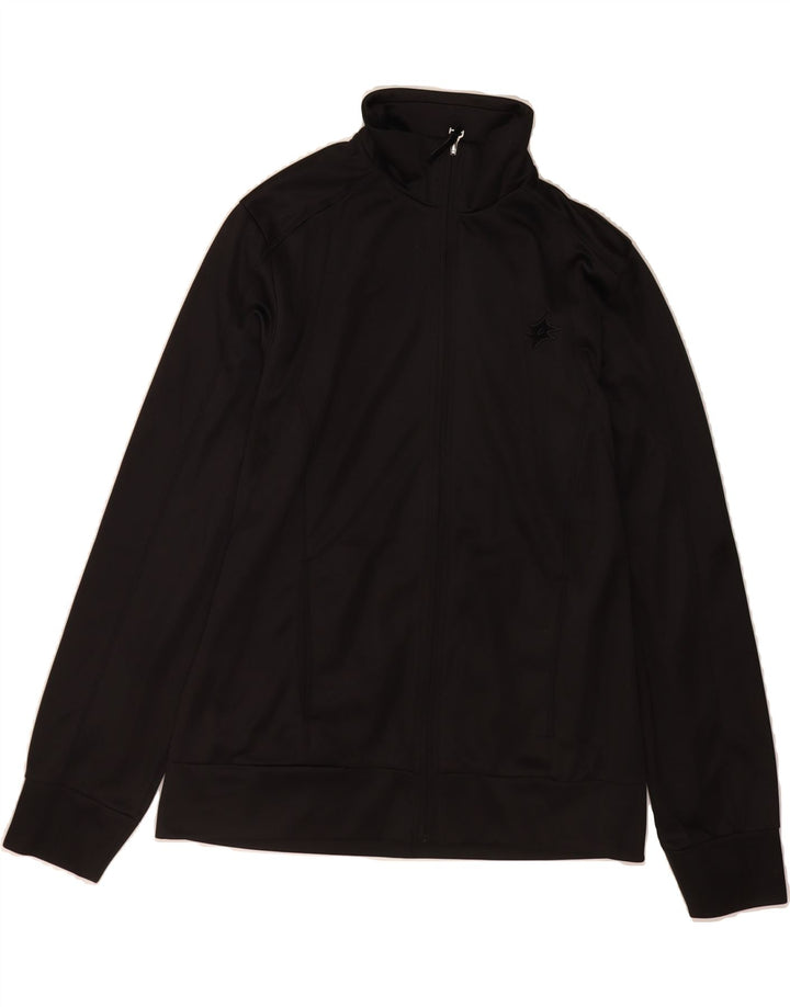 LOTTO Womens Tracksuit Top Jacket UK 14 Medium Black Vintage Lotto and Second-Hand Lotto from Messina Hembry 