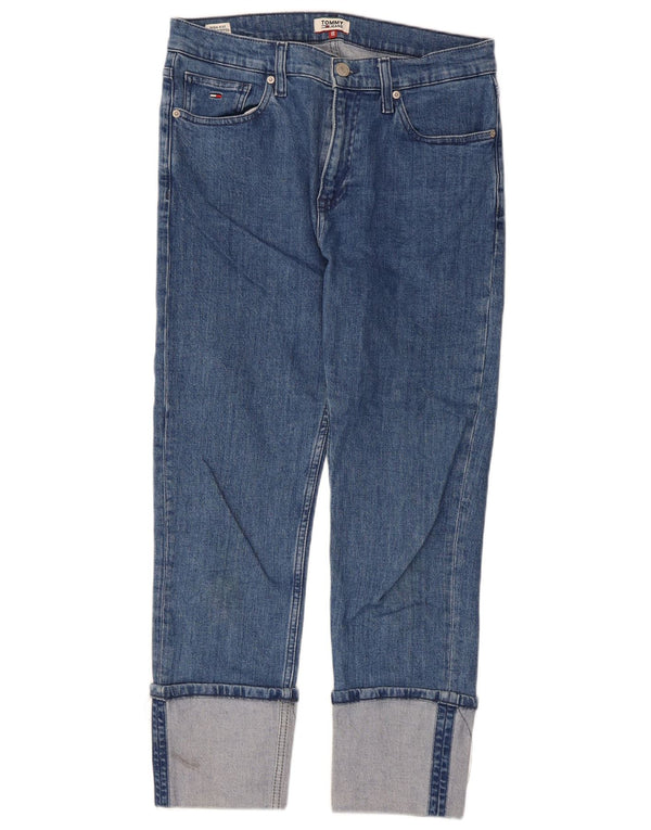 Tommy Hilfiger Damen Izzy High Rise Slim Cropped Jeans W30 L30 Blaue Baumwolle