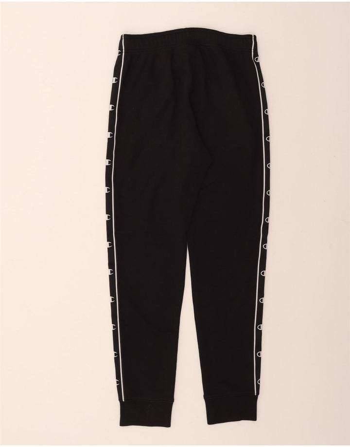 CHAMPION Mens Graphic Tracksuit Trousers Joggers Medium  Black Cotton Vintage Champion and Second-Hand Champion from Messina Hembry 