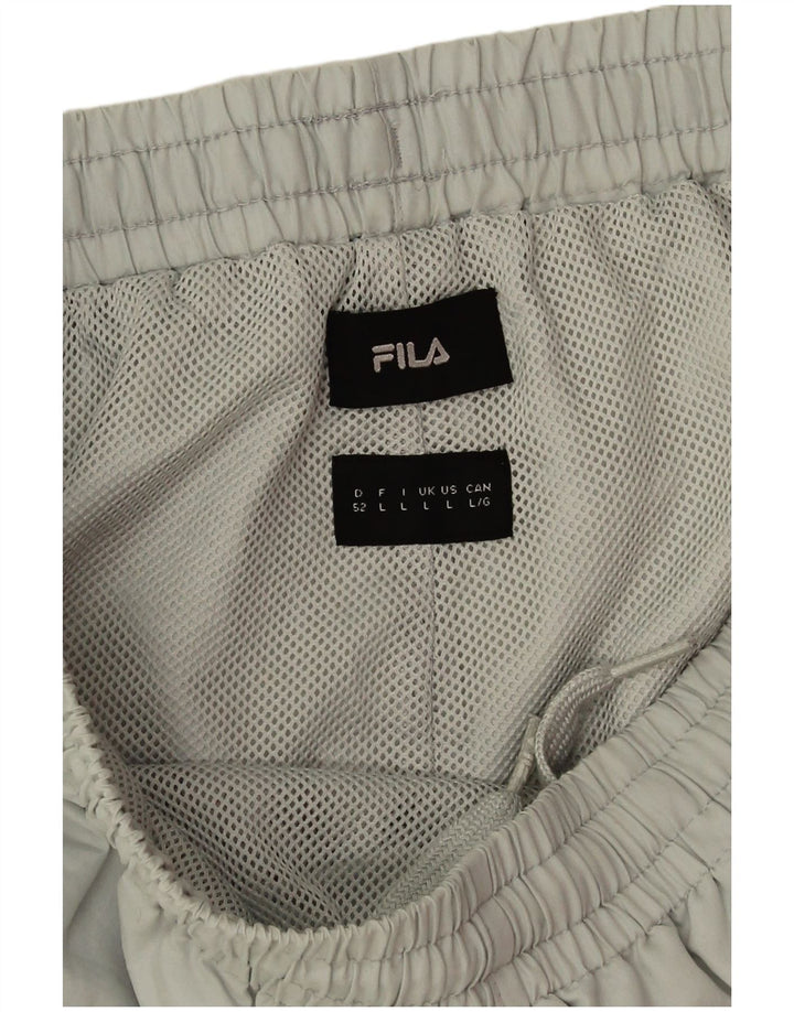 Fila Mens Graphic Tracksuit Trousers Joggers Large  Green Polyester