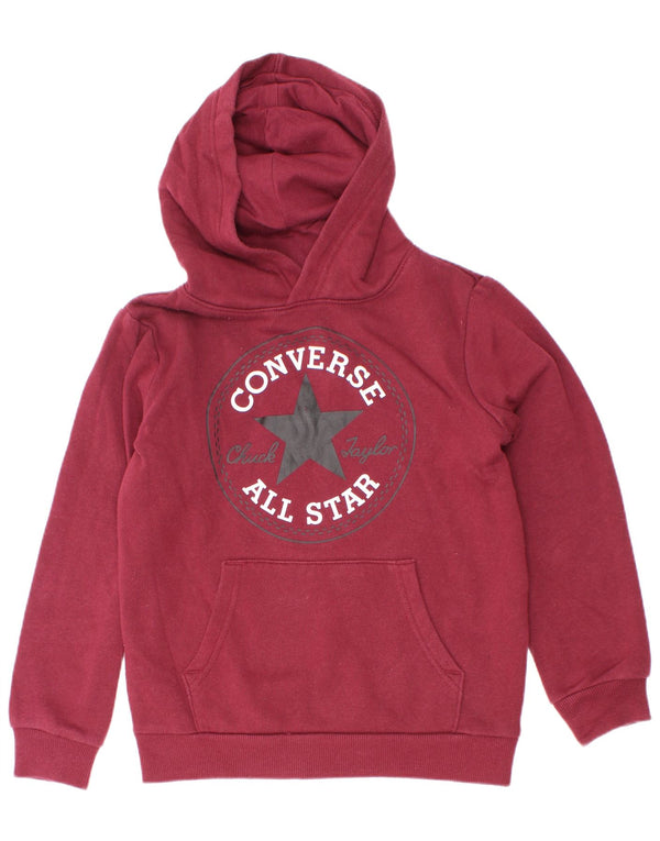 Converse Boys Chuck Taylor Grafisk hættetrøje 6-7 år Bourgogne bomuld