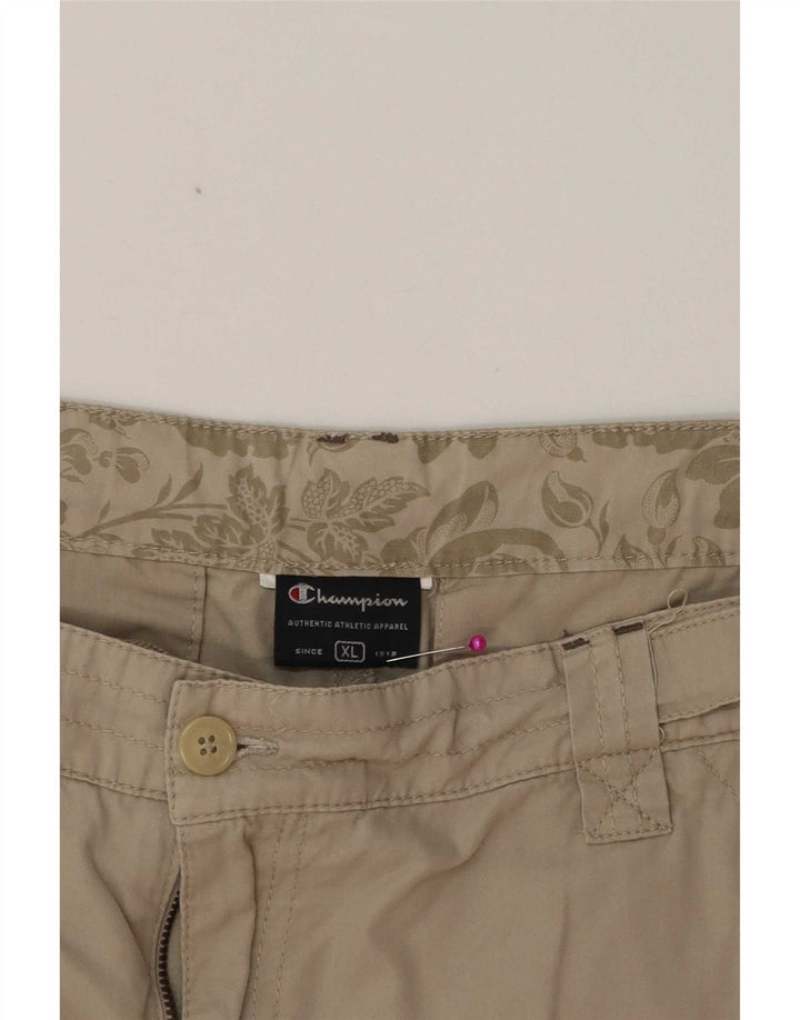 Champion Mens Cargo Shorts XL W38 Beige