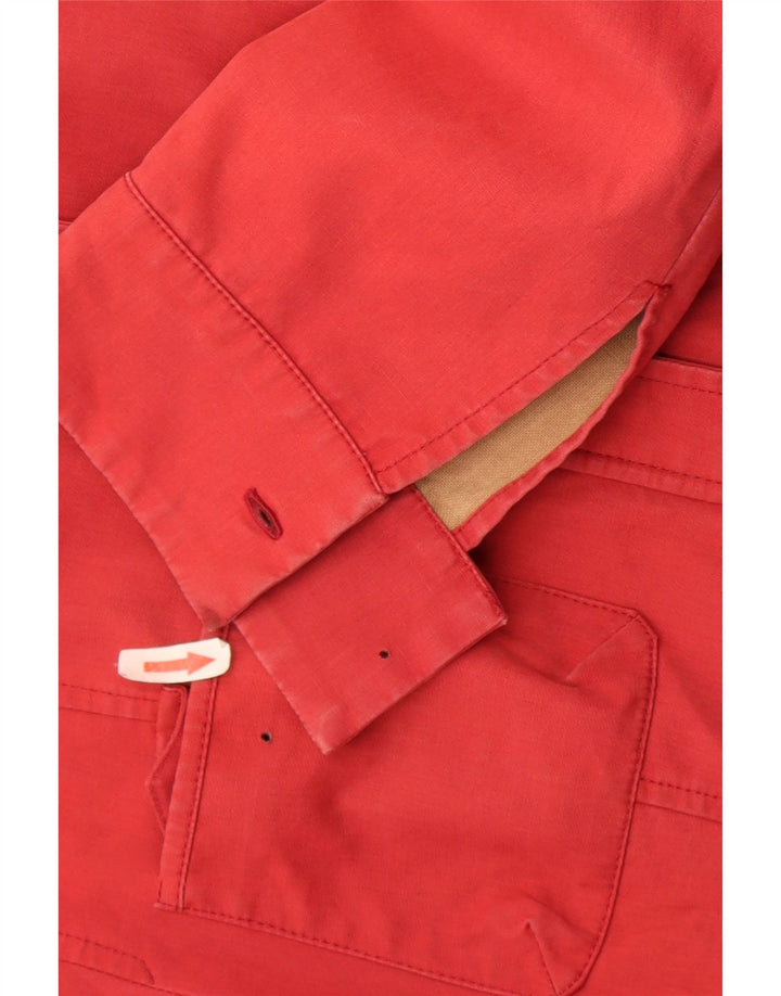 New Penny Womens Utility Jacket UK 10 Small  Red Cotton
