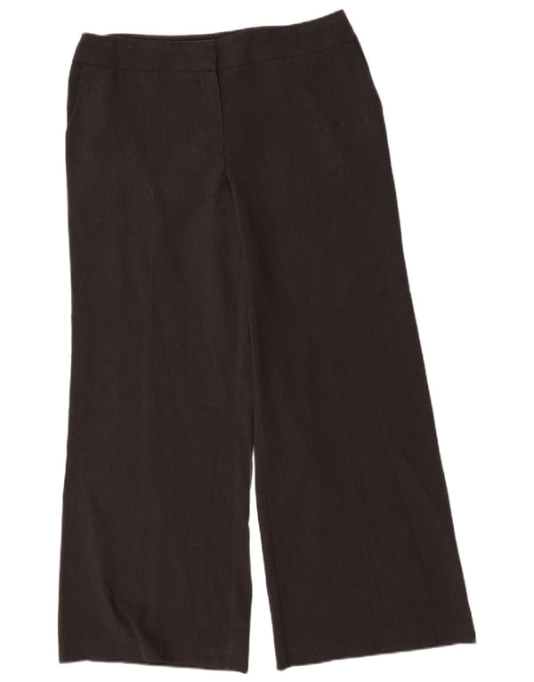 Pantaloni chino a gamba larga da donna Marks & Spencer UK 16 Large W36 L32 Grigio