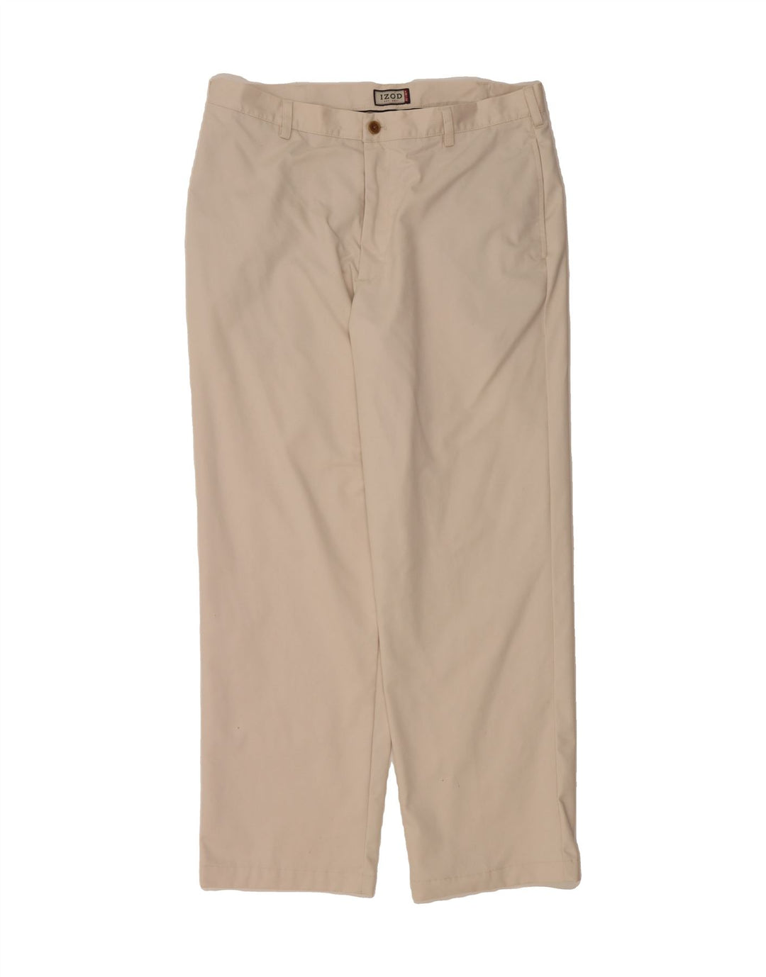 IZOD Mens Straight Chino Trousers W38 L32 Beige Cotton Vintage Izod and Second-Hand Izod from Messina Hembry 