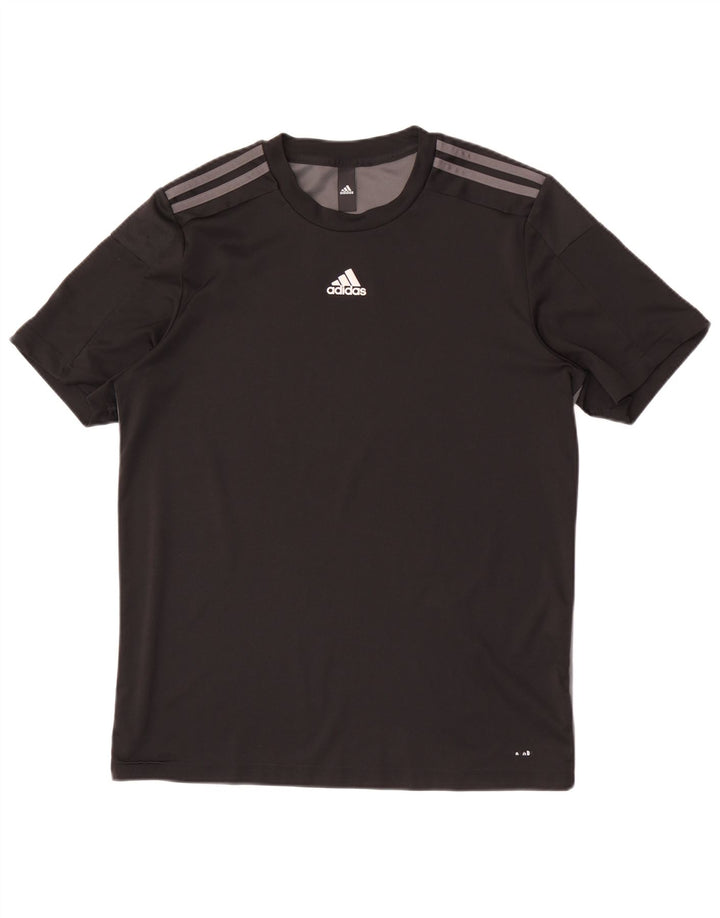 Tricou pentru bărbați Adidas Top Mediu Negru Colorblock
