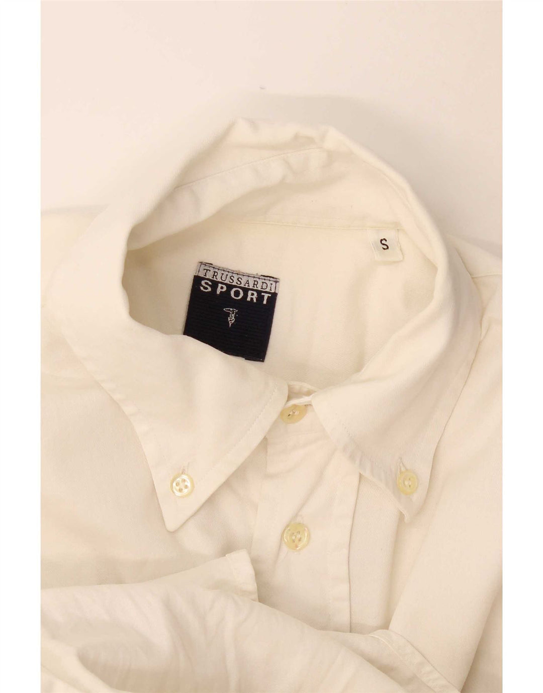 Camisa masculina Trussardi pequena branca