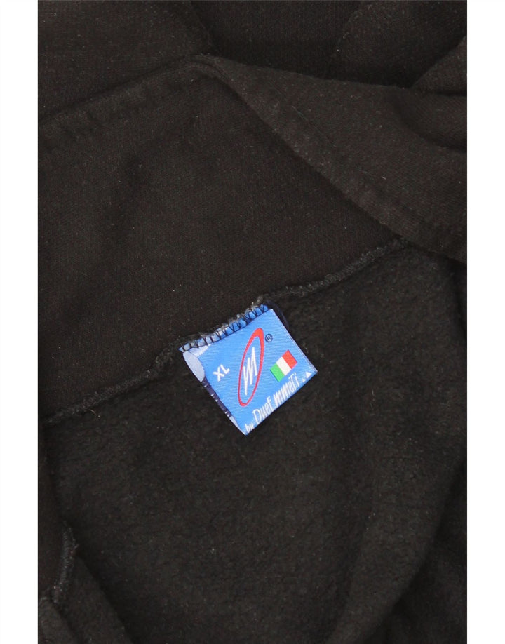 Vintage Mens Tracksuit Top Jacket XL Black