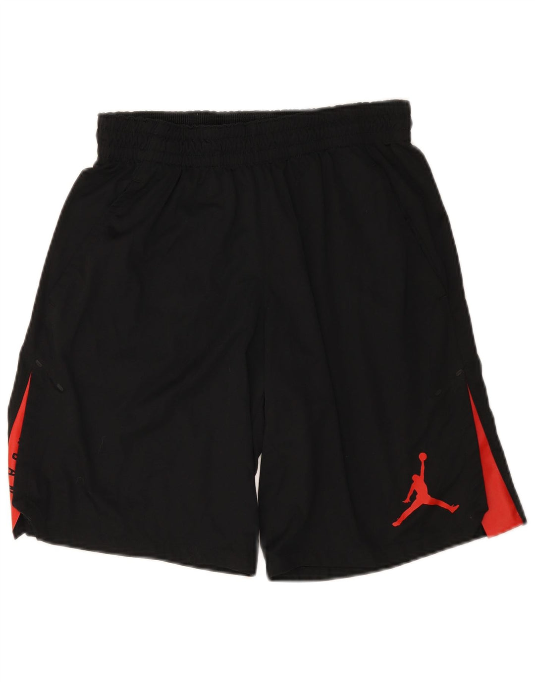 Pantaloncini sportivi Jordan Dri Fit da uomo, grandi, in poliestere color block nero