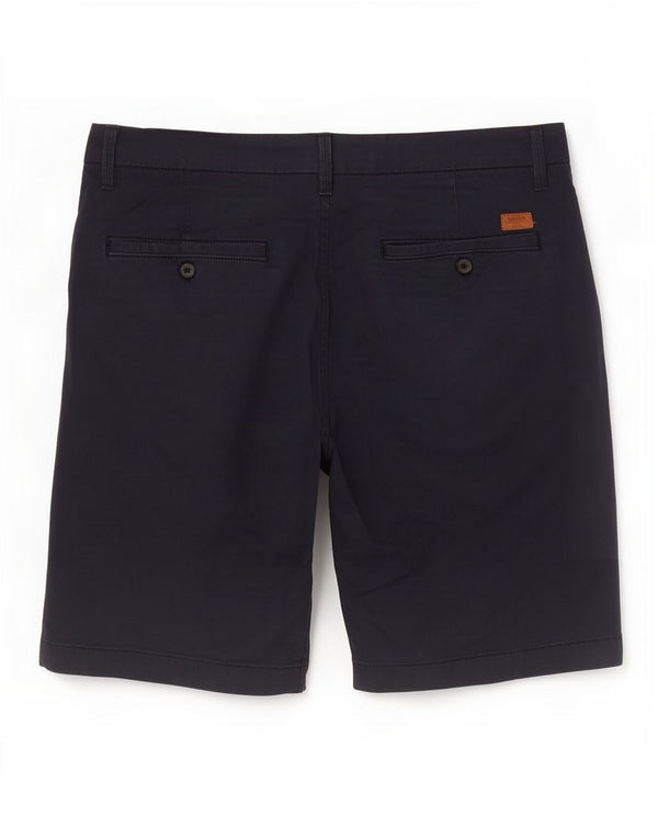 Timberland Mens Chino Shorts W32 Medium Navy Blue Cotton
