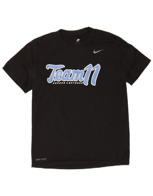 Nike Hommes Dri Fit Graphic T-Shirt Haut Noir Moyen Polyester