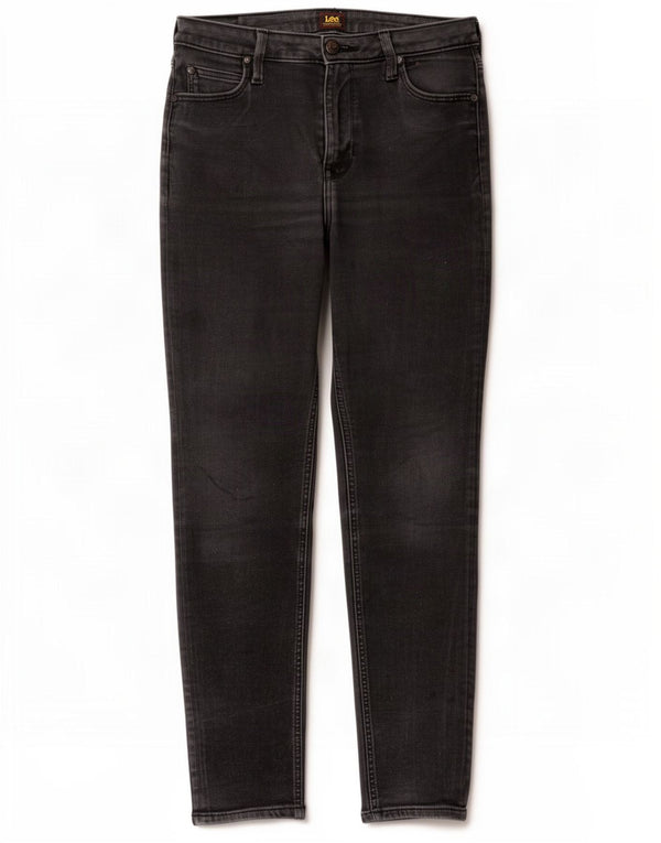 Lee Womens Scarlett High Slim Jeans W31 L28 Black Cotton