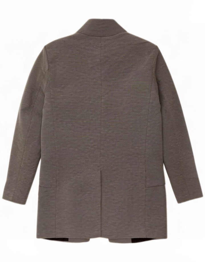 Pardessus ouvert pour homme Zara UK 36 Petit Gris Polyester