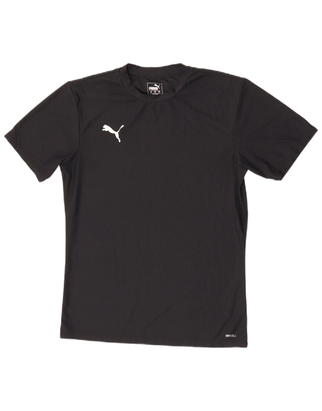Puma Mens T-Shirt Top Medium Black Polyester