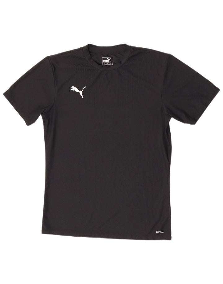 Puma Mens T-Shirt Top Medium Black Polyester