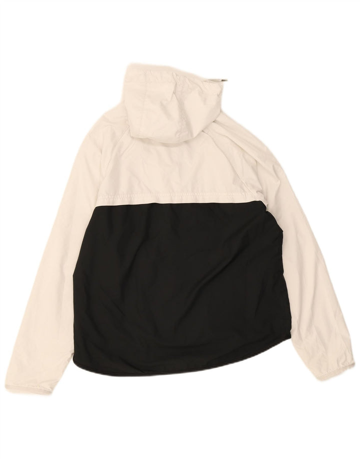 Męska kurtka przeciwdeszczowa z kapturem Nike UK 36 Small White Colorblock