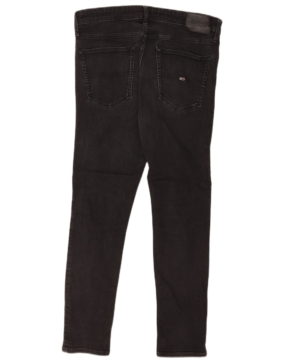 Tommy Hilfiger Mens Slim Jeans W34 L29 Black Cotton
