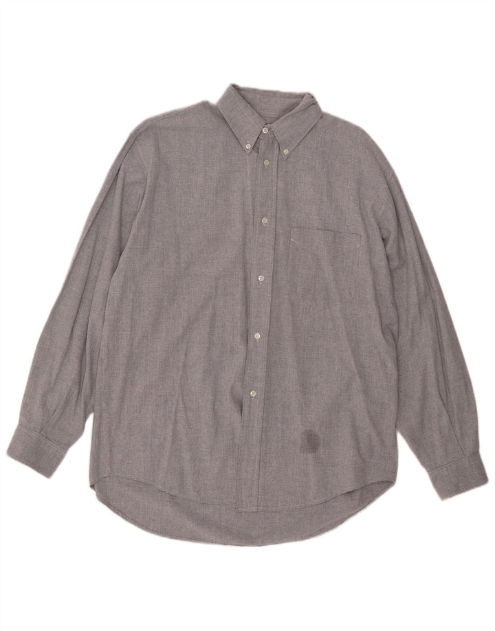 Camicia Benetton Uomo Large Grigio Cotone