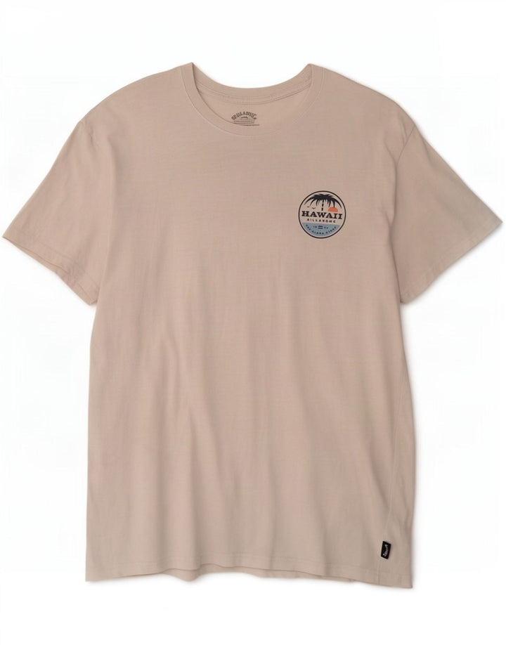 Billabong Mens Graphic T-Shirt Top Large White Cotton