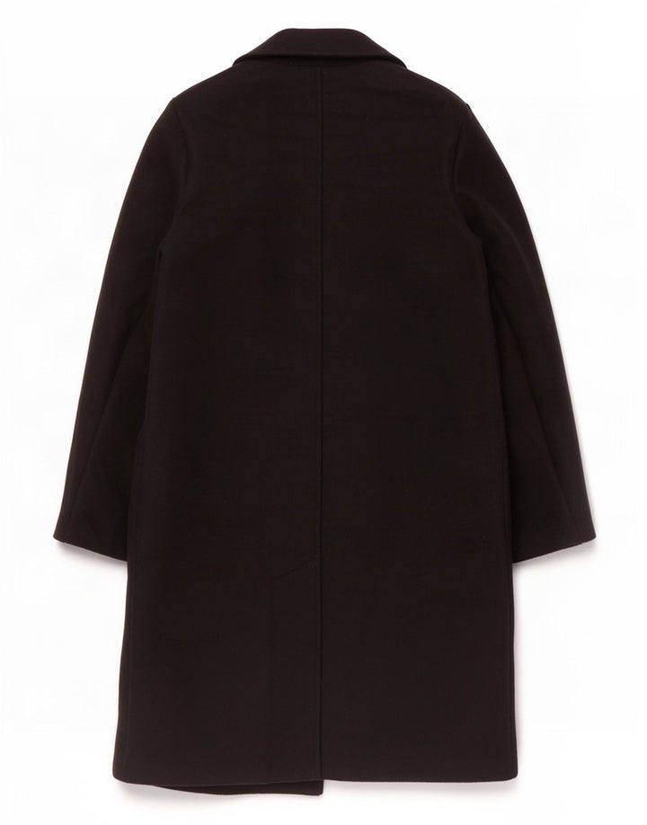 Zara Womens Open Overcoat UK 10 Small Black Polyester