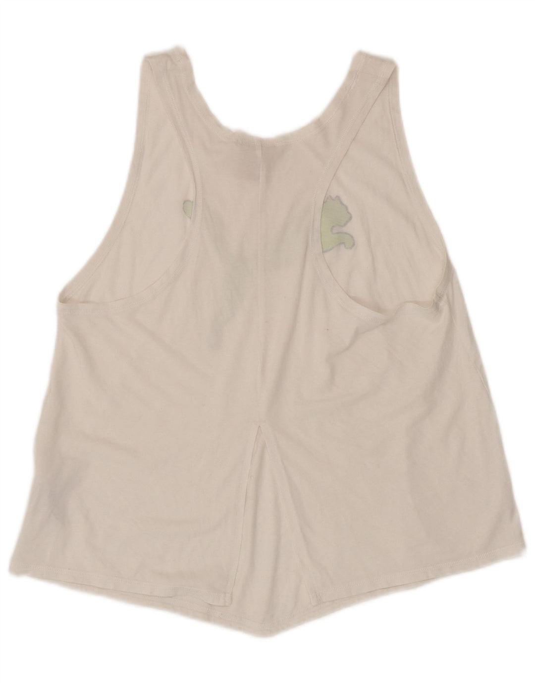 Puma Womens Graphic Vest Top UK 14 Large White Polyester