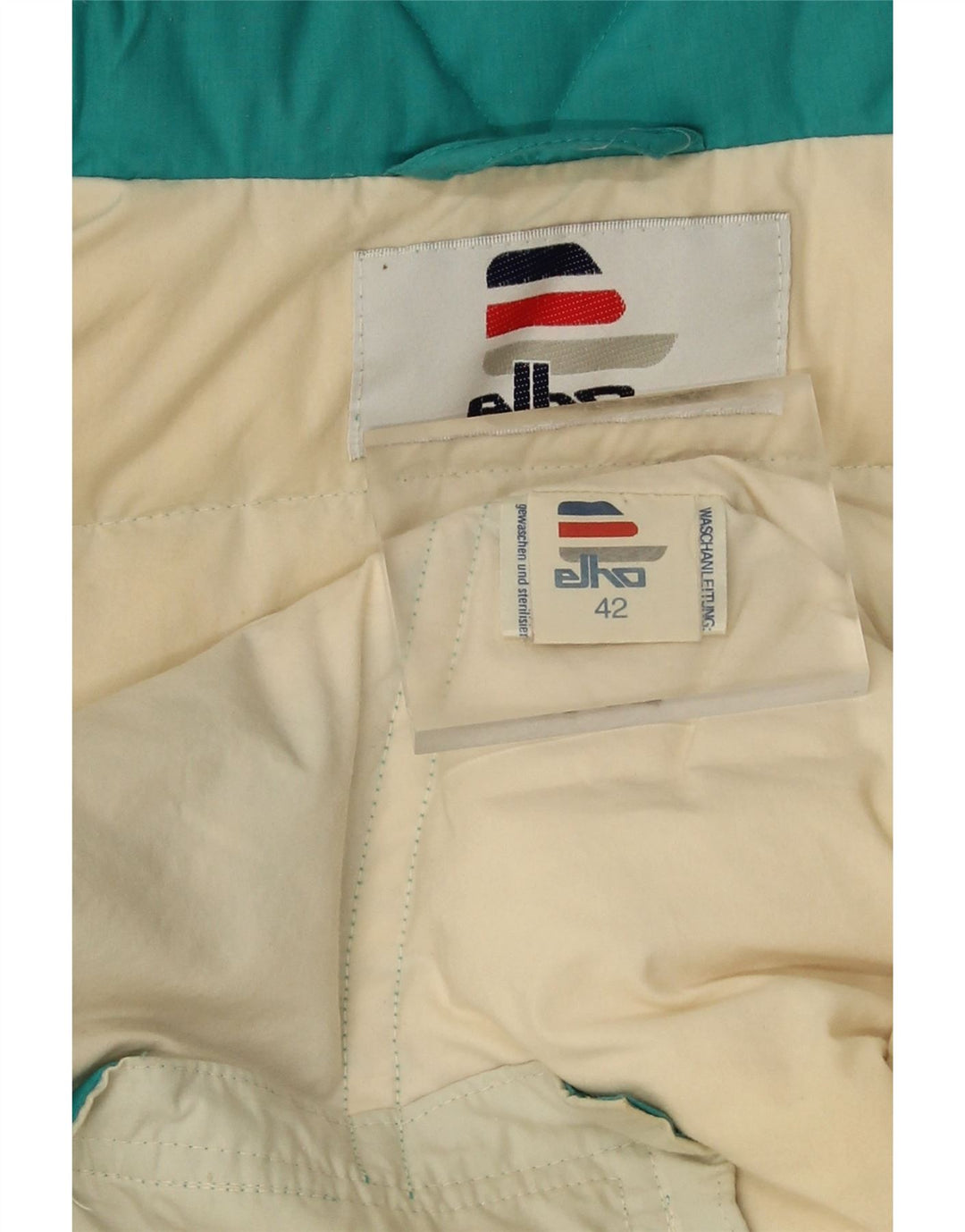 ELHO Womens Oversized Padded Jacket EU 42 Large Blue Polyester Vintage Elho and Second-Hand Elho from Messina Hembry 
