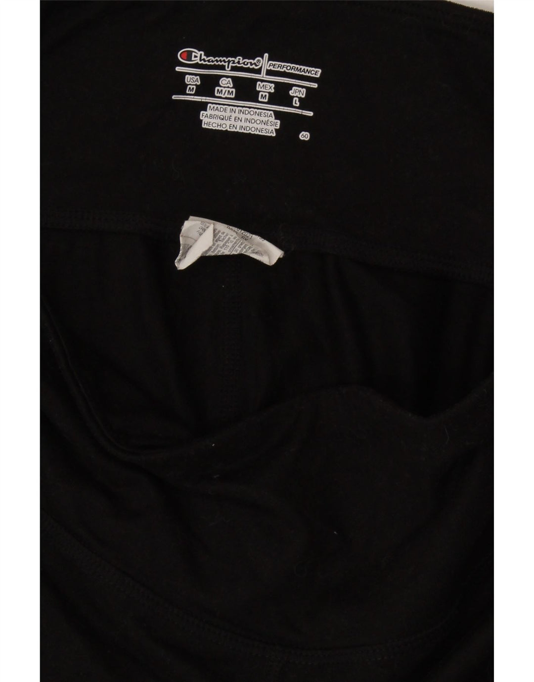 CHAMPION Womens Leggings UK 14 Medium  Black Polyester Vintage Champion and Second-Hand Champion from Messina Hembry 