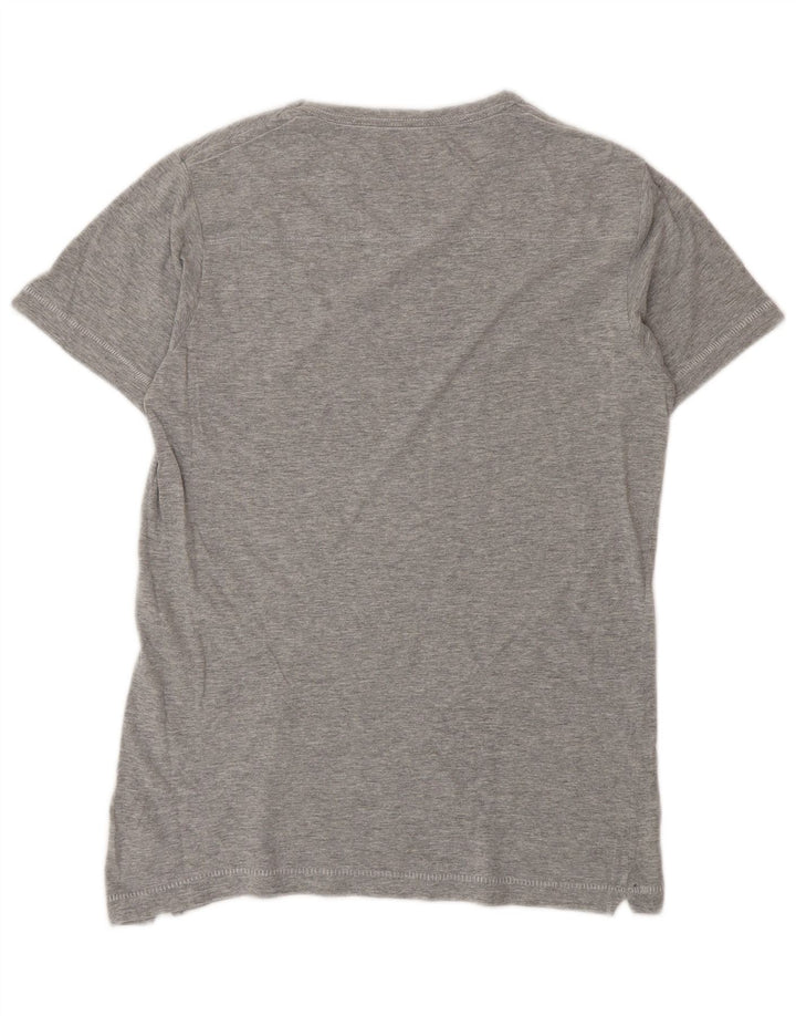 French Connection Womens T-Shirt Top UK 10 Small Grey Cotton