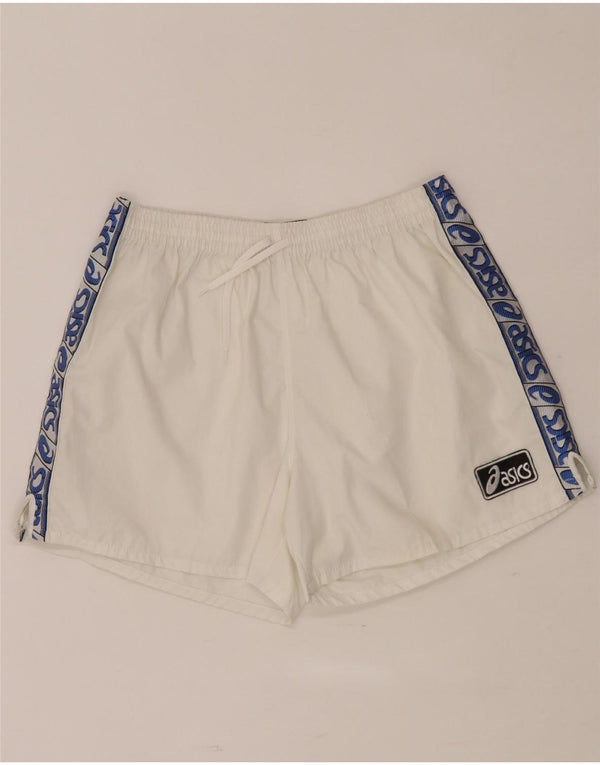 Pantaloncini sportivi Asics da uomo con grafica grafica color block bianco medio
