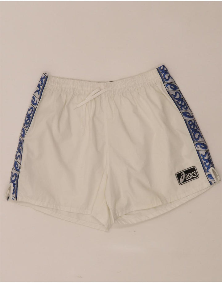 Pantaloncini sportivi Asics da uomo con grafica grafica color block bianco medio