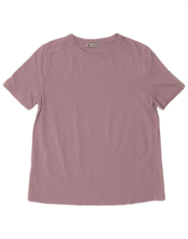 Zara Womens T-Shirt Top UK 10 Small Purple
