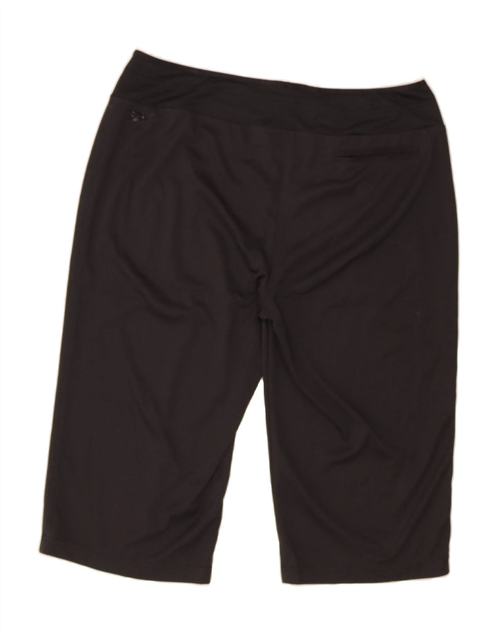 REEBOK Womens Bermuda Sport Shorts UK 18 XL  Black Polyester Vintage Reebok and Second-Hand Reebok from Messina Hembry 