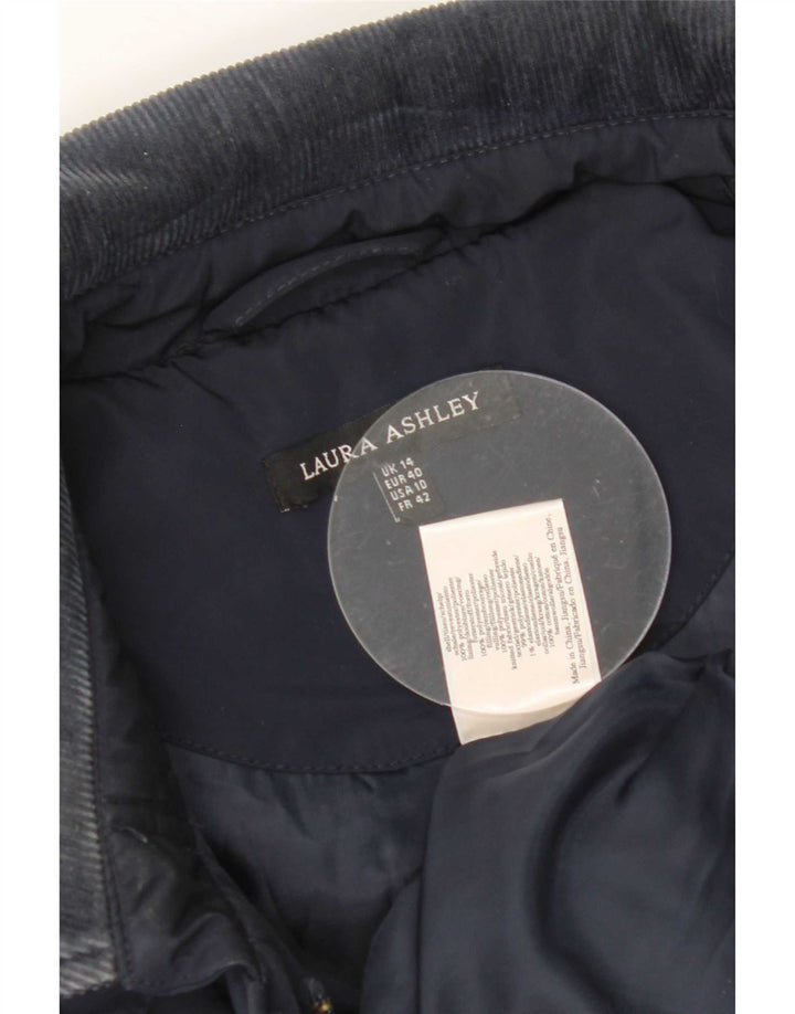 Laura Ashley Chaqueta acolchada para mujer UK 40 Grande Poliéster azul marino