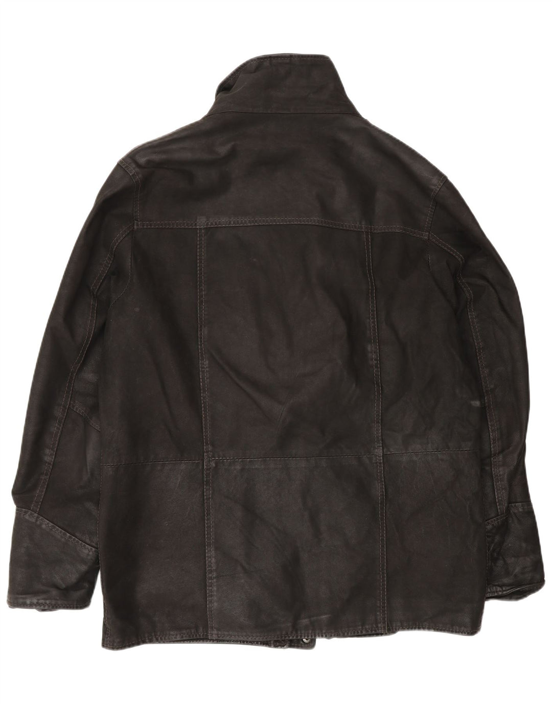 Giacca in pelle vintage da uomo IT 52 XL Nera