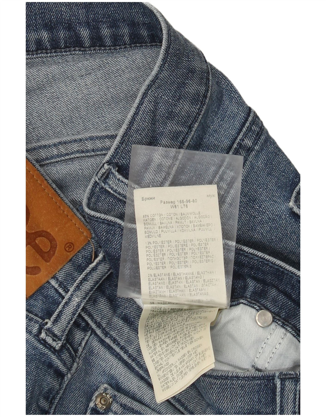 Lee Herren Luke Slim Jeans W32 L30 Blaue Baumwolle