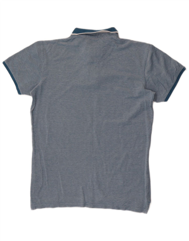 Jack Wills Mens Polo Shirt Small Blue Striped Cotton