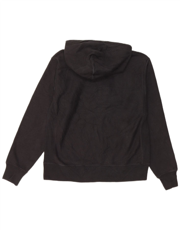 Champion Mens Reverse Weave Hoodie Jumper Medium Black Cotton