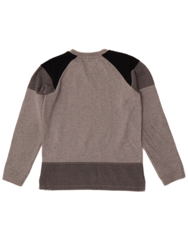 Armani Junior Γραφικό Φούτερ για Κορίτσια Jumper 11-12 ετών Γκρι Colourblock