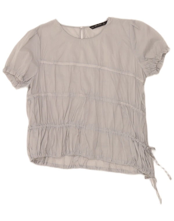 Zara Chemisier Femme UK 14 Gris Moyen