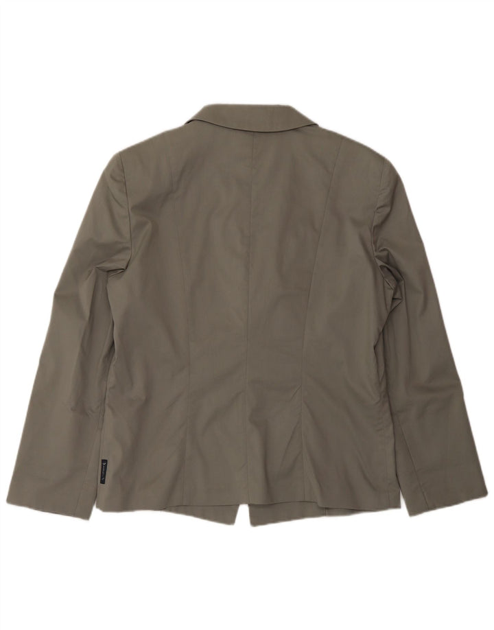 Armani Jeans Veste Blazer 2 Boutons Femme US 14 XL Coton Gris