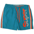 Superdry Herren Graphic Regular Badeshorts, Größe L, Blau, Farbblock