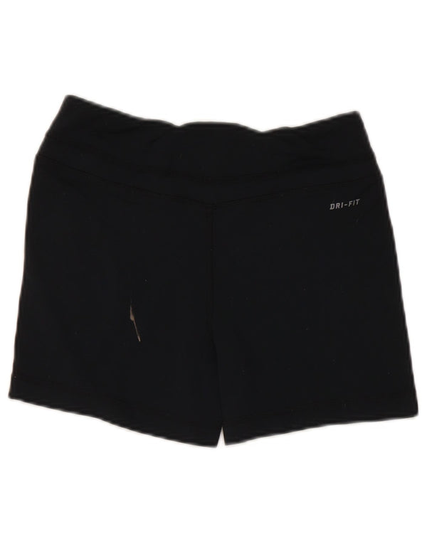 Pantaloncini sportivi Nike da donna Dri Fit UK 6 XS nylon nero