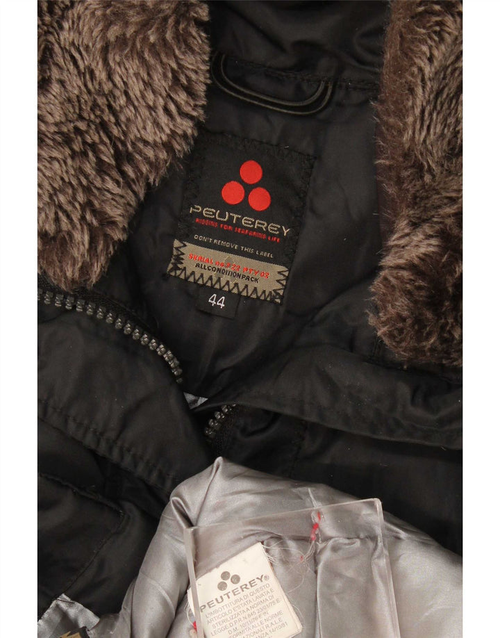 PEUTEREY Chaqueta Acolchada Mujer IT 44 Mediana Negro Poliamida