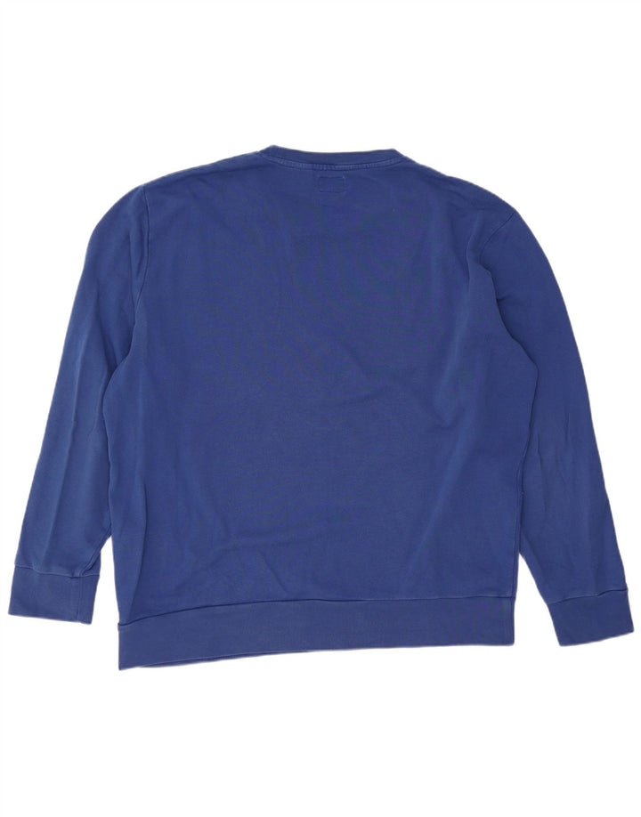 Felpa grafica da uomo Levi's, maglione XL, cotone blu